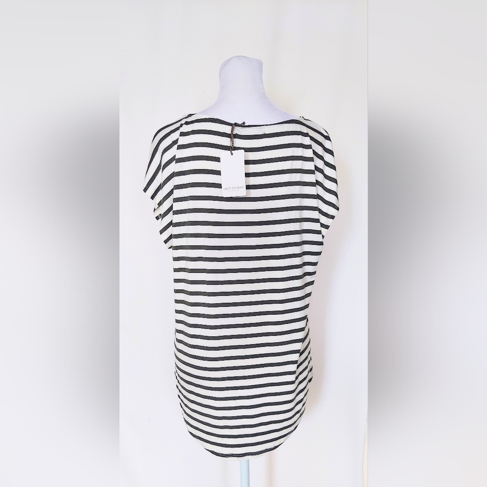 Green Envelope Los Angeles Short Sleeve Shirt Sz Large Green White Stripe NWT - Picture 5 of 10